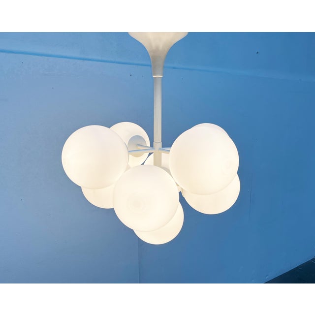 Mid-Century Swiss Space Age Pendant Lamp by E. R. Nele for Temde, 1960s For Sale - Image 12 of 18