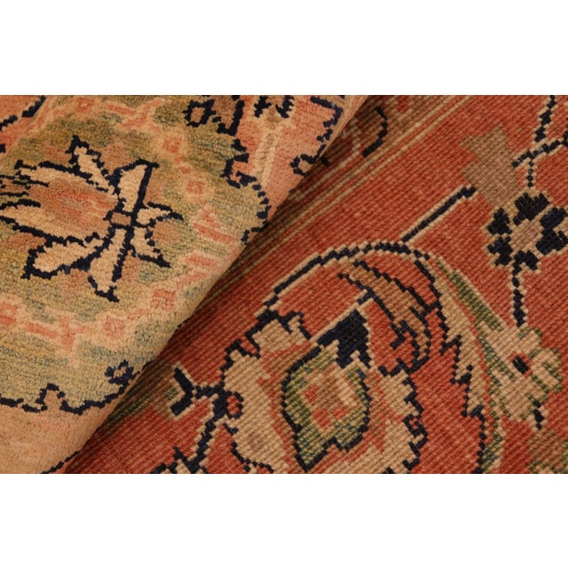 Textile Bohemien Ziegler Rust Brown Hand-Knotted Wool Rug - 8'4'' X 9'11'' For Sale - Image 7 of 8