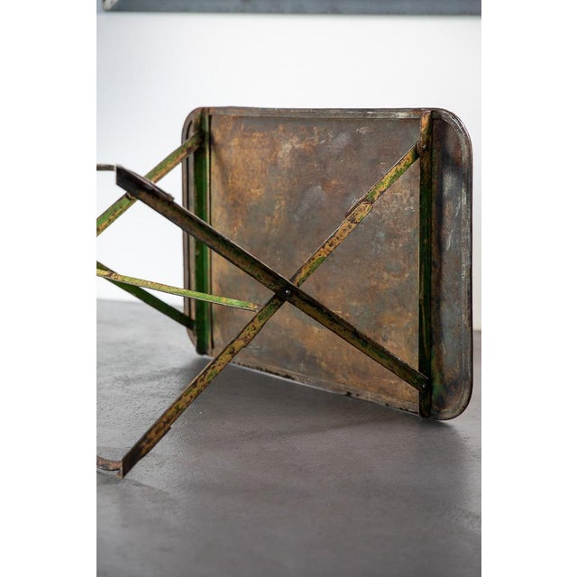 Metal Metal Bistro Table, 1930s For Sale - Image 7 of 9