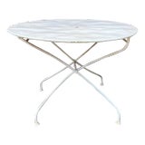 White Painted French Folding Table For Sale