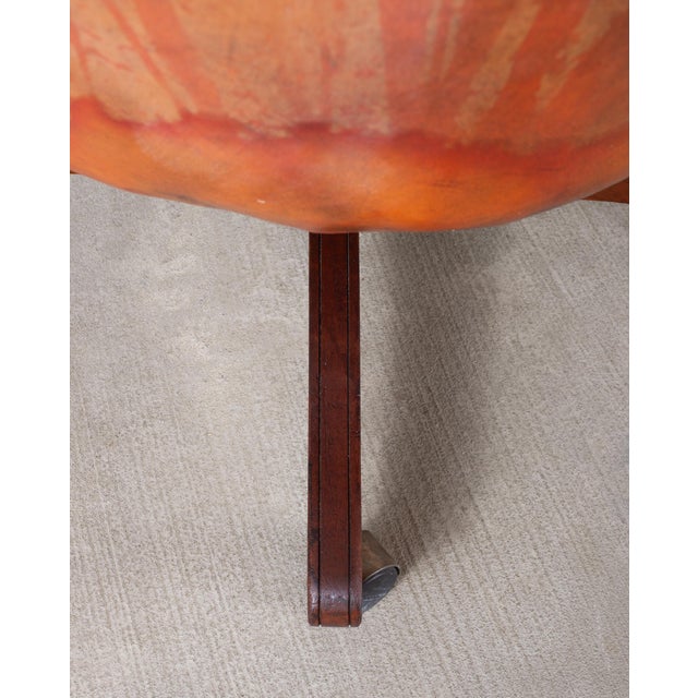 Chesterfield-Style Tufted Leather Executive Swivel Desk Chair For Sale - Image 16 of 18