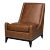 Contemporary Leather Accent Chair For Sale