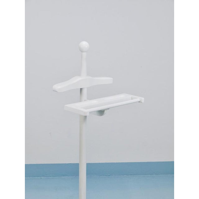 Art Nouveau White and Brass Valet Jugendstil Clothing Stand, Vienna, Austria, 1920s For Sale - Image 12 of 15