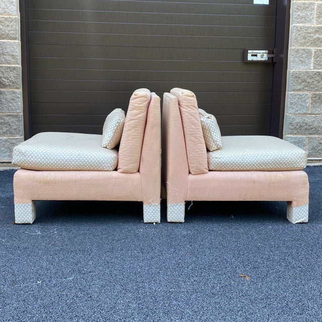 Lee Industries Slipper Chairs a Pair Chairish