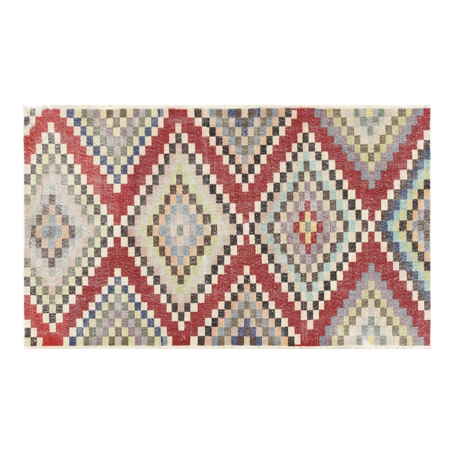 1960s Turkish Mid-Century-Modern Rug For Sale