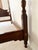 Wood Cherry Pediment Low Poster Ethan Allen Style Queen Bed Vintage Excellent Condition For Sale - Image 7 of 9