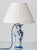 Metal Dutch Delft Blue and White Chinoiserie Ceramic Table Lamp from Royal Delft, 1970s For Sale - Image 7 of 15