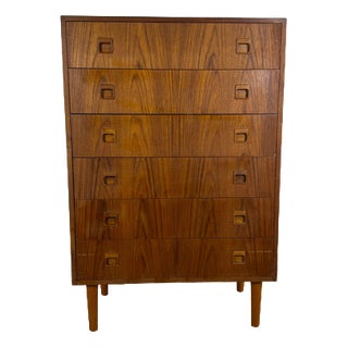 Vintage Danish Teak Chest of Drawers, 1960s For Sale