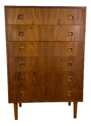 Vintage Danish Teak Chest of Drawers, 1960s