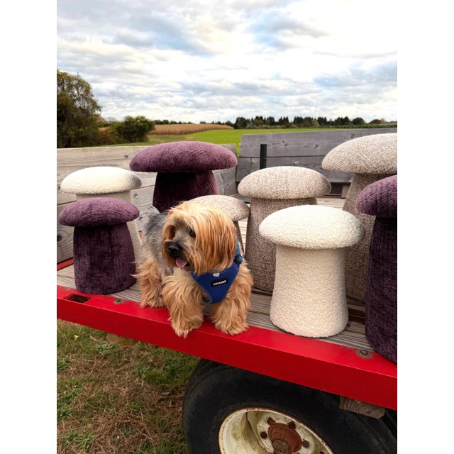 Custom Mushroom Footstools, a Set of 3 For Sale - Image 16 of 17