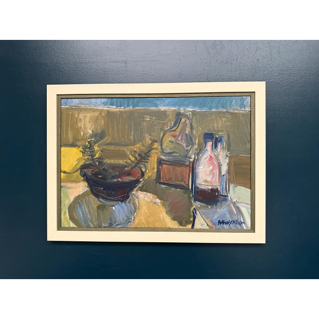 Y. Nilsson, Still Life, 1950s, Oil on Canvas, Framed For Sale - Image 16 of 18