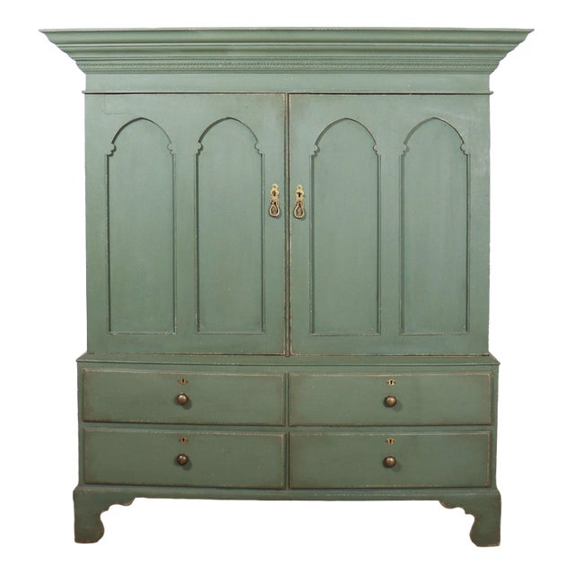 Scottish Gothic Linen Cupboard For Sale