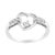 Gift your loved one with this cherished 1/8 c.t. diamond heart ring! This petite and elegant piece is crafted in 14k white...
