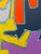 Large 36x48 Mid-Century Modern Abstract Color Block Acrylic Painting on Canvas For Sale - Image 9 of 10