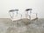 Mid 20th Century Vintage Pair of Mid-Century Steel Armchairs with Custom Cushion and Saber Legs For Sale - Image 5 of 11