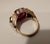 Amtique 18kt Gold Ring with Garnet and Precious Stones, 1890s For Sale - Image 4 of 18