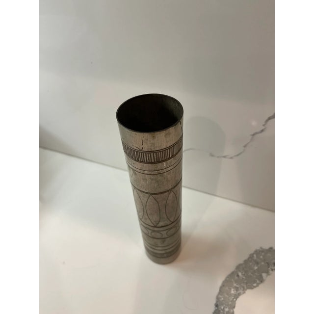 Etched 1960s Mario Pinton Vase For Sale - Image 4 of 8