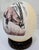 African Mid-Century South African Scrimshaw Ostrich Egg With Engraved Oryx on Carved Wood Stand For Sale - Image 3 of 11