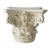 Heavy Plaster Corinthian Capital Side Table For Sale
