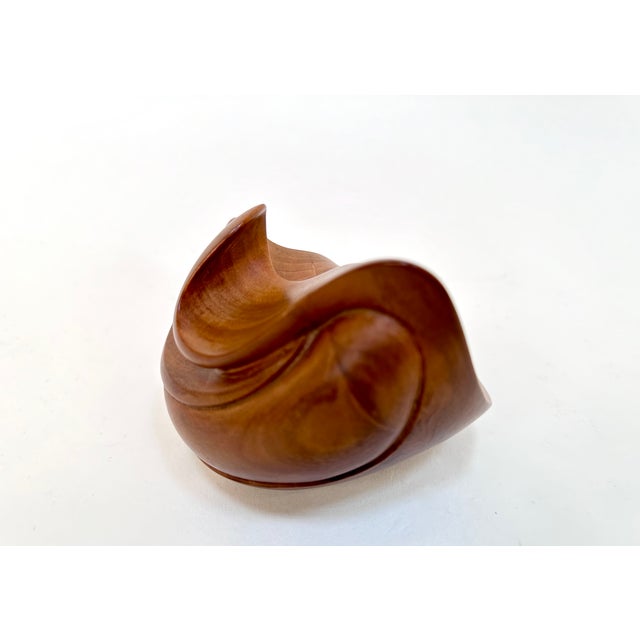 Scandinavian Artist, Abstract Modernist Carving, 1950s, Teak For Sale - Image 6 of 18