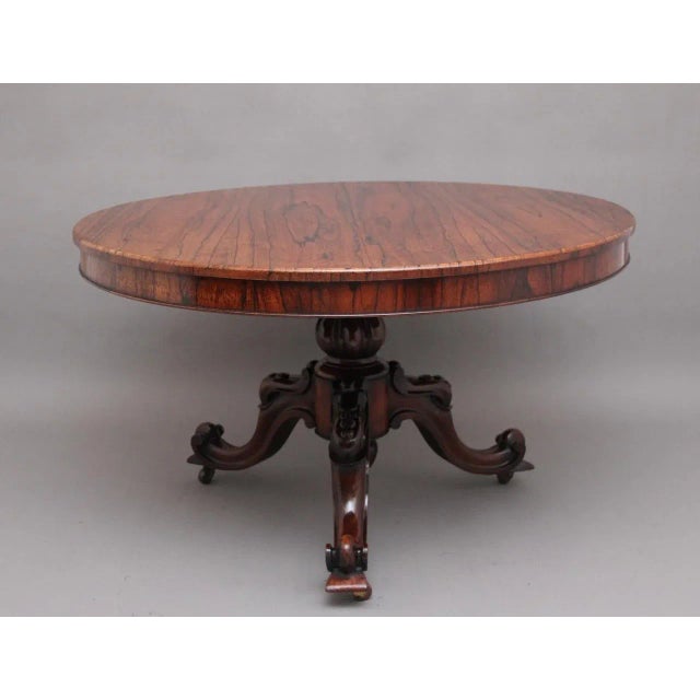 19th Century Rosewood Breakfast Table For Sale - Image 10 of 10