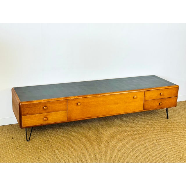 Mid-Century Modern Vintage Scandinavian Teak Sideboard, 1960 For Sale - Image 3 of 15