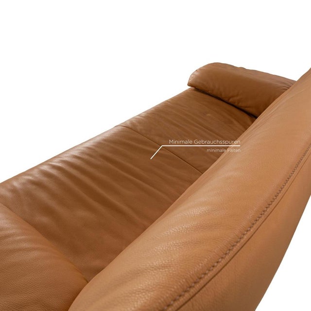 Leather Two-Seater Brown Sofa by Jori Linea For Sale - Image 5 of 14