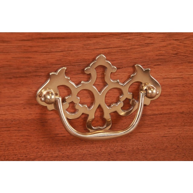 Brown Henkel Harris Queen Anne Solid Walnut Sideboard Credenza, Newly Refinished For Sale - Image 8 of 13