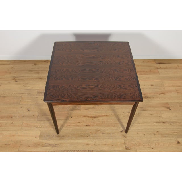 1960s Mid-Century Danish Extendable Rosewood Dining Table, Denmark, 1960s For Sale - Image 5 of 18