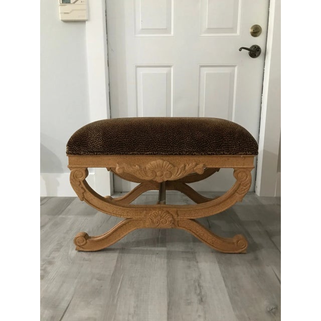 Wood Marseilles Crackle Bench by Casa Stradivari For Sale - Image 7 of 7