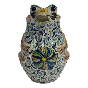 C.1980 Gto Mexico Gorky Gonzalez Pottery Frog Pitcher