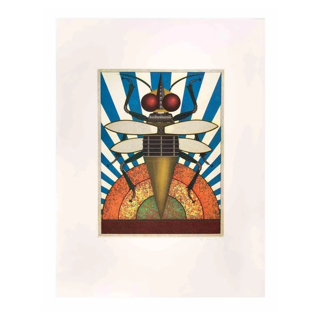 Fifo Stricker, Insekt II, Aquatint and Etching, 1982 For Sale