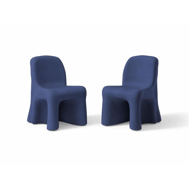 Cassina Blue Dalila Garden Armchairs by Gaetano Pesce for Cassina, Set of 4 For Sale - Image 4 of 18