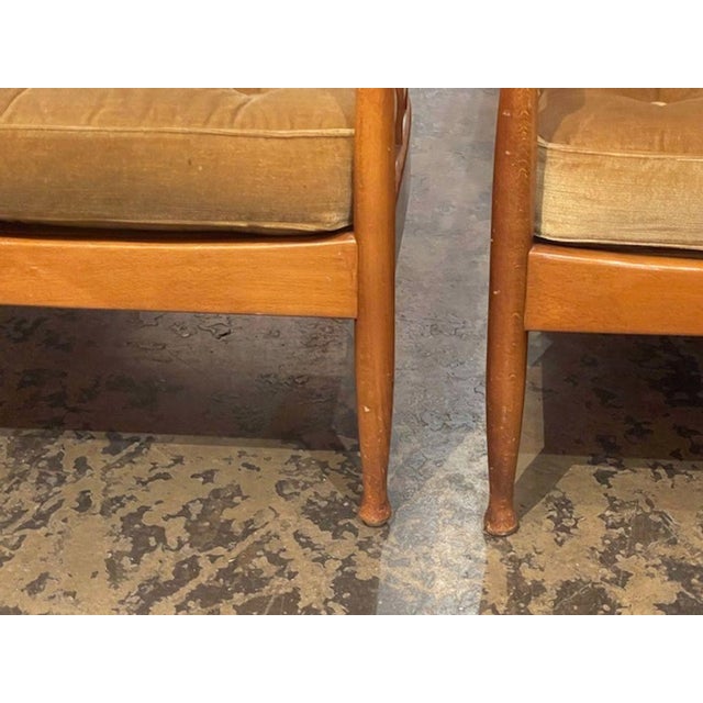 Pair of Danish MCM Walnut Armchairs For Sale - Image 4 of 5