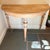 Antique Swedish Pine Demi Lune Such a fabulous table. Simple and rustic with three gorgeous turned legs. 44” x 22” d x 29”