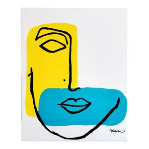 "Poppy" Contemporary Abstract Face Painting by Isaiah Thomas