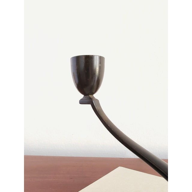 Art Deco Bronze Candelabra from Just Andersen, 1930s For Sale - Image 15 of 17