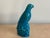 19th Century Chinese Monochrome Porcelain Parrot in Turquoise For Sale - Image 10 of 12
