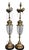 Chapman Manufacturing Company Vintage Chapman Hollywood Regency Style Brass Glass Table Lamps - a Pair For Sale - Image 4 of 10