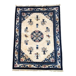 Vintage Chinese Art Deco Rug For Sale