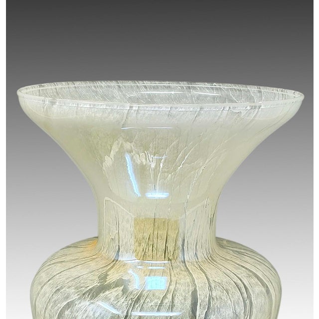 Vintage Italian Handcrafted Vase in Murano Glass by Maestro Del Vetro, 1970s For Sale - Image 4 of 7