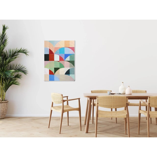 "Coloured Horizons" is a painting by Spanish artist Natalia Roman. This series of abstract geometric paintings by Natalia...