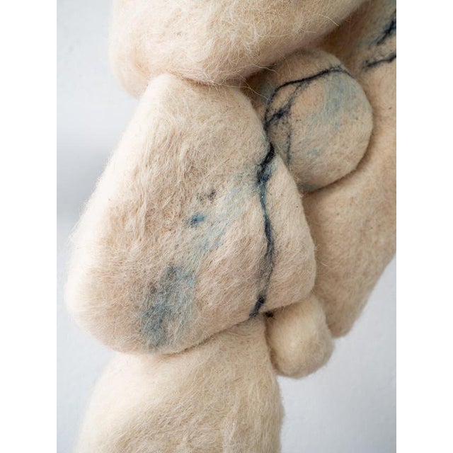 Metal Anatomy of Flight Sculpture in Felted Wool and Metal by Tina Tictone For Sale - Image 7 of 9