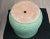 Late 20th Century Ribbed Pottery Planter With Green Volcanic Lava Crater Glaze For Sale - Image 15 of 18