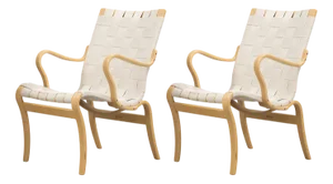 Set of Eva Lounge Chairs by Bruno Mathsson for Firma Karl Mathsson, 1960s