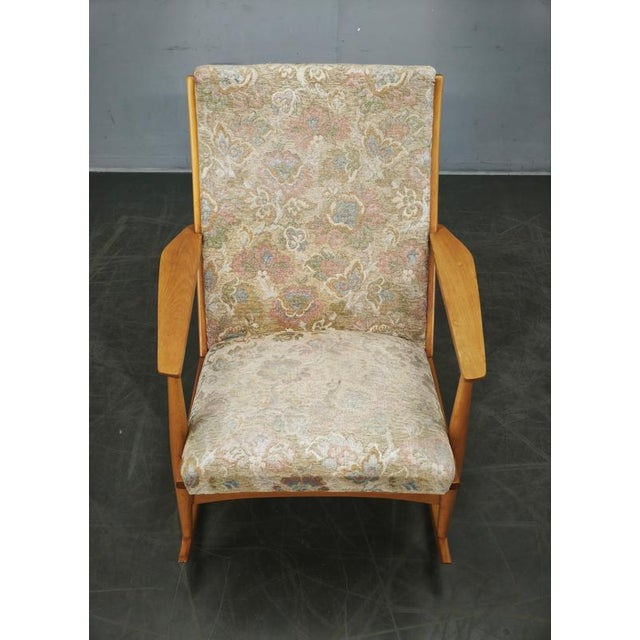 Boomerang Rocking Chair attributed to Holger Georg Jensen, Denmark, 1960s For Sale - Image 13 of 15