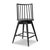 Contemporary Four Hands Lewis Swivel Counter Stool - Black Oak For Sale - Image 3 of 11