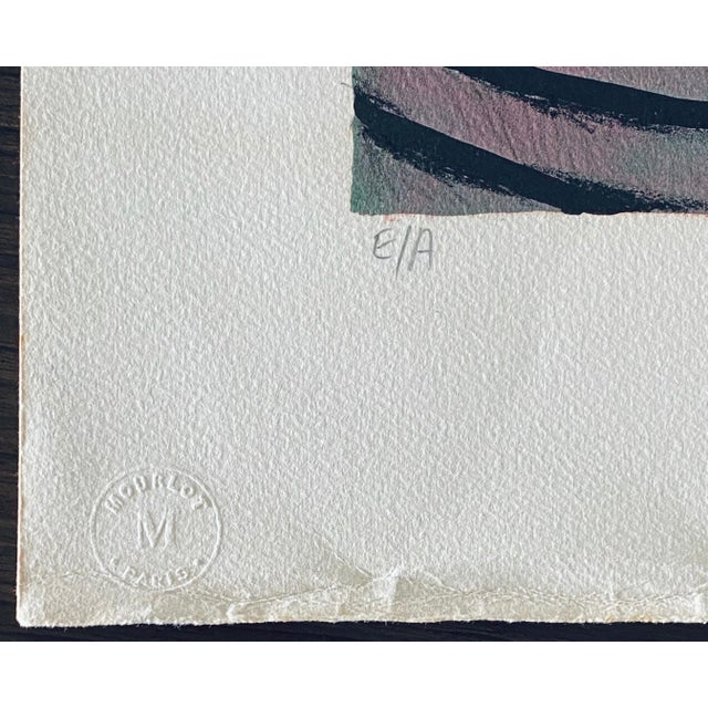 Printmaking Materials Naftali BezemIsraeli Surrealist Judaica Abstract Lithograph Naftali Bezem For Sale - Image 7 of 8