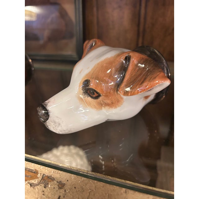 Charming and full of character, this Royale Stratford Jack Russell head stirrup cup is a wonderful piece of traditional...