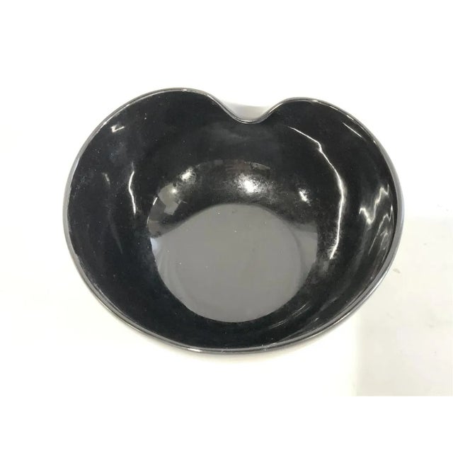 Mid-Century Modern Vintage Elsa Peretti for Tiffany & Co. Large Black Terracotta Thumbprint Bowl, Italy, 1970s For Sale - Image 3 of 6